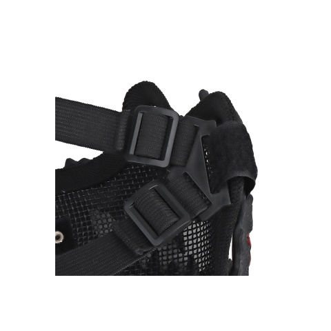 Fangs Mesh Lower Face Mask (Color: Black)
