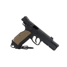 Tactical Detachable Mini Pistol Keychain with Holster (Color: Black)