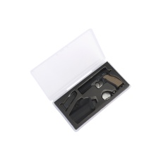 Tactical Detachable Mini Pistol Keychain with Holster (Color: Black)