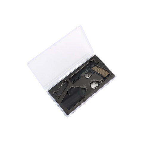 Tactical Detachable Mini Pistol Keychain with Holster (Color: Black)