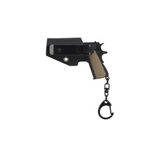 Tactical Detachable Mini 1911 Pistol Keychain with Holster (Color: Black)