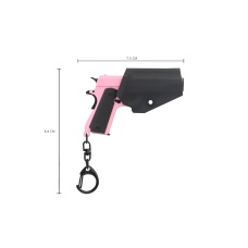 Tactical Detachable Mini 1911 Pistol Keychain with Holster (Color: Pink)
