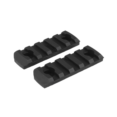 MK Helmet 5 Section Rail Mounts (Color: Black)