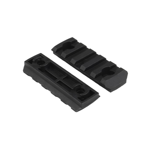 MK Helmet 5 Section Rail Mounts (Color: Black)