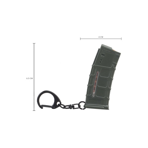 Tactical Detachable Mini 5.56 Magazine Keychain (Color: Green)