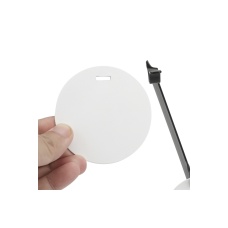 V-Shaped Hanging Bullseye Metal Training Target (Color: Black)