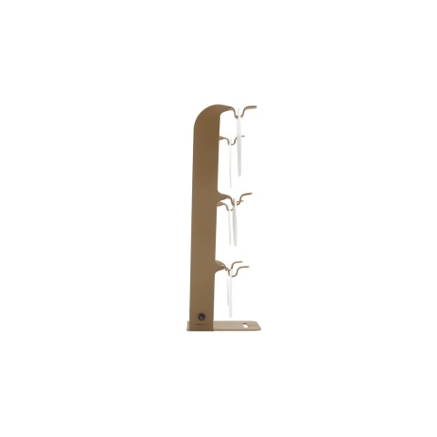 V-Shaped Hanging Bullseye Metal Training Target (Color: Tan)