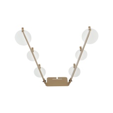 V-Shaped Hanging Bullseye Metal Training Target (Color: Tan)