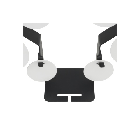 Geometric Hanging Metal Training Target (Color: Black)