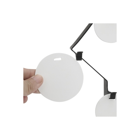 Geometric Hanging Metal Training Target (Color: Black)