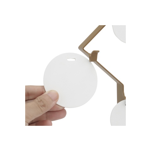 Geometric Hanging Metal Training Target (Color: Tan)