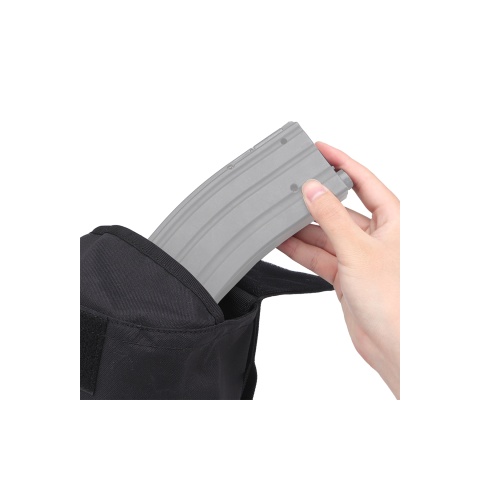 Tactical Velcro Storage Bag (Color: Black)