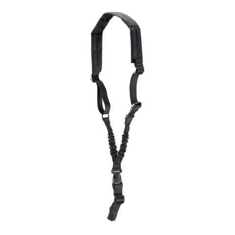 Lancer Tactical Heavy Duty Foam Padded Single Point Sling w/ QD Buckle (Color: Black)