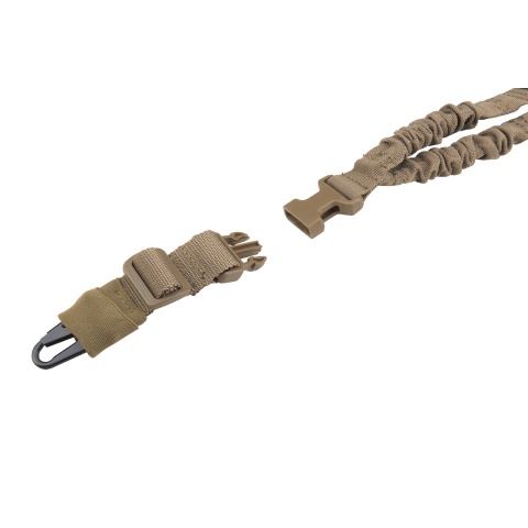 Lancer Tactical Heavy Duty Foam Padded Single Point Sling w/ QD Buckle (Color: Tan)