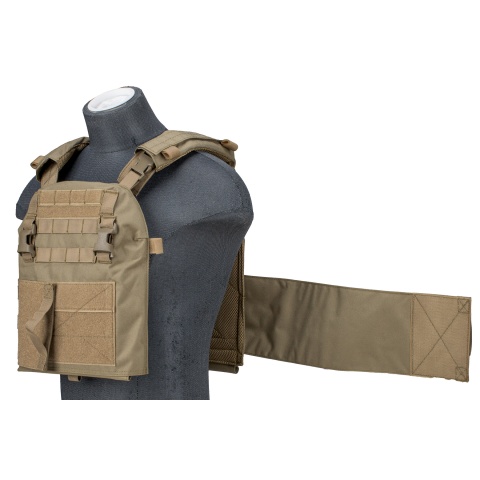 Lancer Tactical Quick Depart Plate Carrier (Color: Tan)