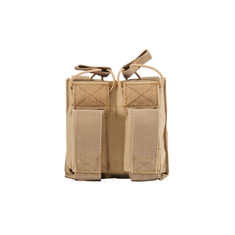 Lancer Tactical Double M4 / Pistol Magazine Pouch (Color: Tan)