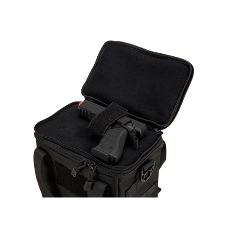 Lancer Tactical Nylon Pistol Range Bag (Color: Black)
