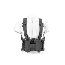 Lancer Tactical Buckle Up Lightweight Chest Rig (Color: Black)