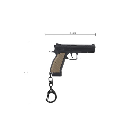Tactical Detachable Mini Pistol Keychain (Color: Black)