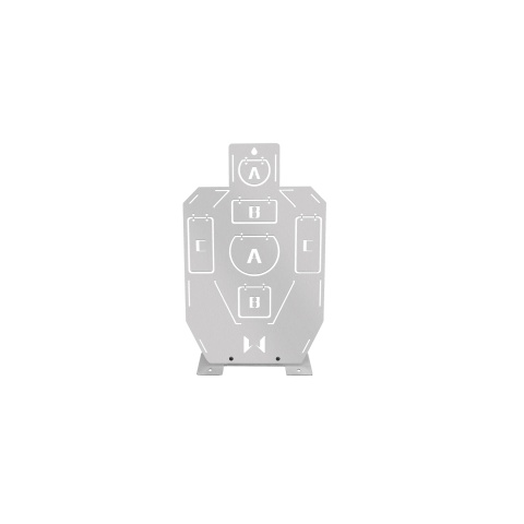 Sentinel Gears Shooting Training Metal Targets (Color: Silver)