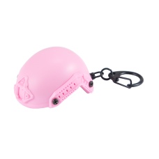 Tactical Detachable Mini Helmet Keychain Bottle Opener (Color: Pink)