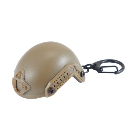 Tactical Detachable Mini Helmet Keychain Bottle Opener (Color: Tan)