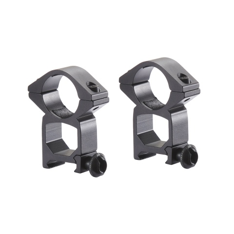 Lancer Tactical 1.5-5x20 Illuminated Rifle Scope with Mounts (Color: Black)