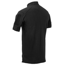 Lancer Tactical Polyester Fabric Polo Shirt - BLACK