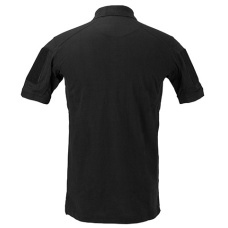 Lancer Tactical Polyester Fabric Polo Shirt - BLACK