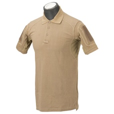 Lancer Tactical Polyester Fabric Polo Shirt - TAN