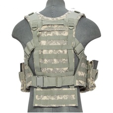 Lancer Tactical Airsoft M4 Chest Harness MOLLE Rig [Nylon] - ACU