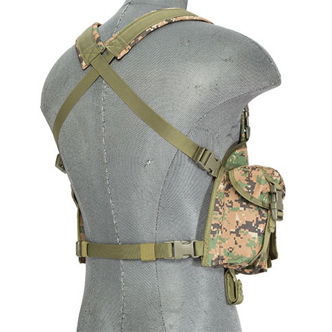 Lancer Tactical Fully Adjustable AK Chest Rig [Nylon] - WOODLAND