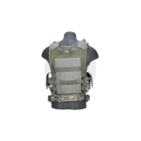 AMA Airsoft V2 Cross-Draw Military Vest w/ Tactical Belt - ACU