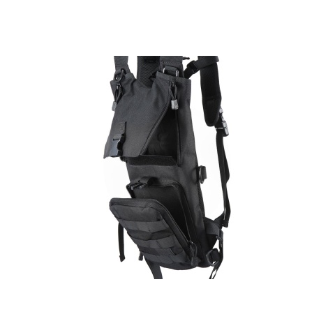 Lancer Tactical Nylon Lightweight Hydration Pack - BLACK