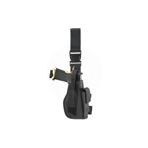 Lancer Tactical 1000D Nylon Drop Leg Holster - BLACK