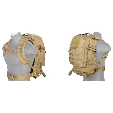 Lancer Tactical 3-Day Assault Pack (Color: Tan)