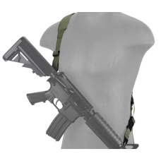 Lancer Tactical Airsoft Quick Detach 2-Point Padded Weapon Sling [Nylon] - OD GREEN