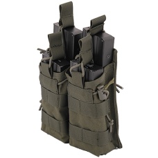 Lancer Tactical 600D Nylon Bungee Open Top M4 Magazine Pouch (Color: OD Green)