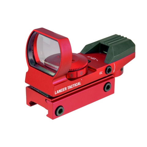 Lancer Tactical Red / Green Dot Reflex Sight w/ 4 Reticles (Color: Red)