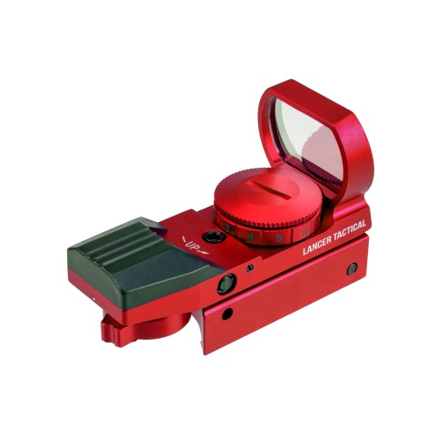 Lancer Tactical Red / Green Dot Reflex Sight w/ 4 Reticles (Color: Red)