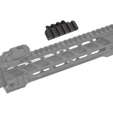 Lancer Tactical Airsoft One O' Clock 5 Slot Rail Panel - BLACK