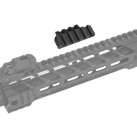 Lancer Tactical Airsoft One O' Clock 5 Slot Rail Panel - BLACK