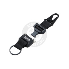 Lancer Tactical Cobra Buckle Keychain with Lancer Logo (Black)
