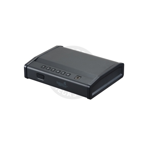 Lancer Tactical Biometric Fingerprint Password Safe Box (Color: Black)