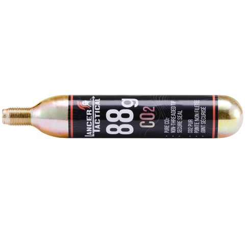 Lancer Tactical High Pressure 88 Gram CO2 Cartridges for Paintball (Pack of 4)