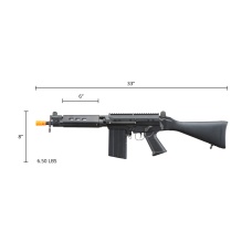 Classic Army DSA Inc. Licensed SA58 Carbine Airsoft AEG Rifle (Color: Black)