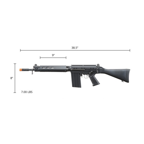 Classic Army DSA Inc. Licensed Full Length SA58 Carbine Airsoft AEG Rifle (Color: Black)
