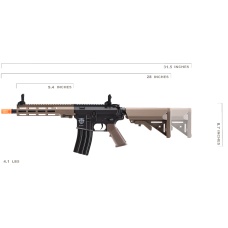 Classic Army M4 MK16 Skirmish ECS AEG Airsoft Rifle (Color: Black / Tan)