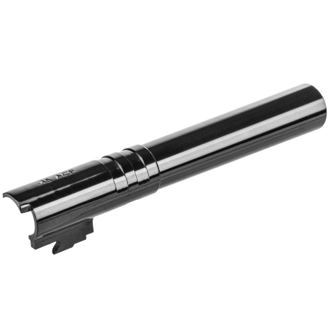 Lancer Tactical Stainless Steel Threaded Outer Barrel for 5.1 Hi-Capa Pistols (Black)