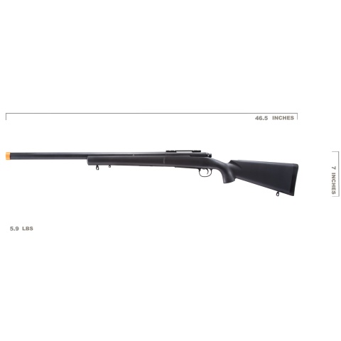 Classic Army M24 LTR Airsoft Bolt Action Sniper Rifle (Color: Black)